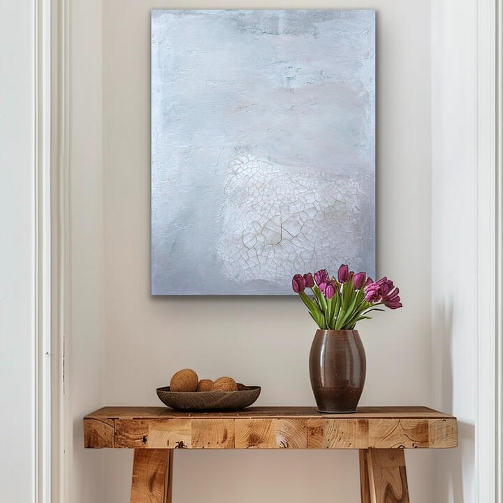 Waves of Serenity by Layla Messner An abstract gradient representing ocean waves, from the regulating gradient series by autistic artist Layla Messner. Canmore, Alberta, Canada.