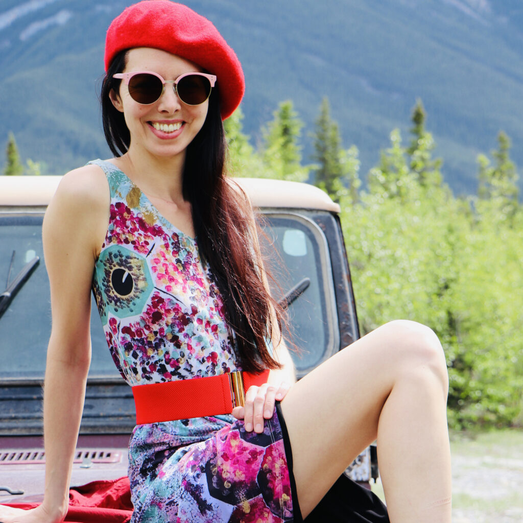 Layla Messner, The Instinctual Woman, sitting on a jeep YJ by Kelly's Perspective